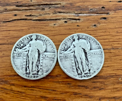Standing Liberty Silver Quarter 1927 & 1930