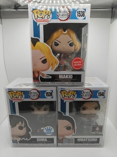 Funko Pop! Demon Slayer Makio (1538) Suma (1539) Hinatsuru (1540) Lot of 3