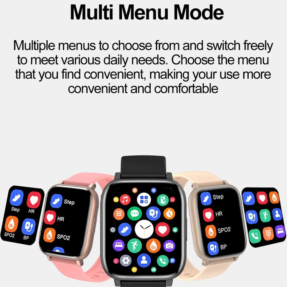 2025 Smart Watch For Men/Women Waterproof Smartwatch Bluetooth iPhone Samsung - Image 4 of 4