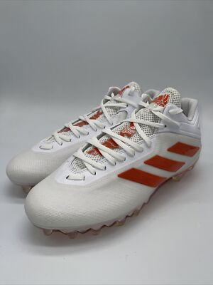 Men\'s Adidas SM Freak Mid Football Cleats Shoes White Orange FX1311 Size 11 NEW Men main image 2