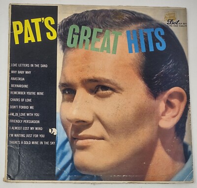 Pat Boone   Pat's Great Hits Rock Pop Vocal Ballad DLP-3071 1957 Quality Records