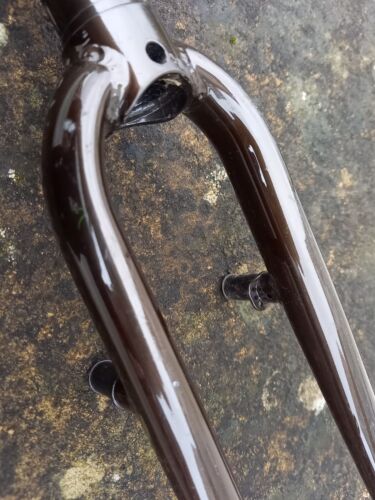 NOS Dahon 20 inch wheel folding bike front forks brown / bronze cantilever - Picture 4 of 4