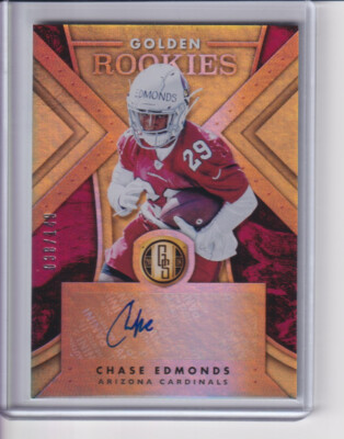 2018 Panini Gold Standard Golden Rookies Autographs #7 Chase Edmonds 38/149