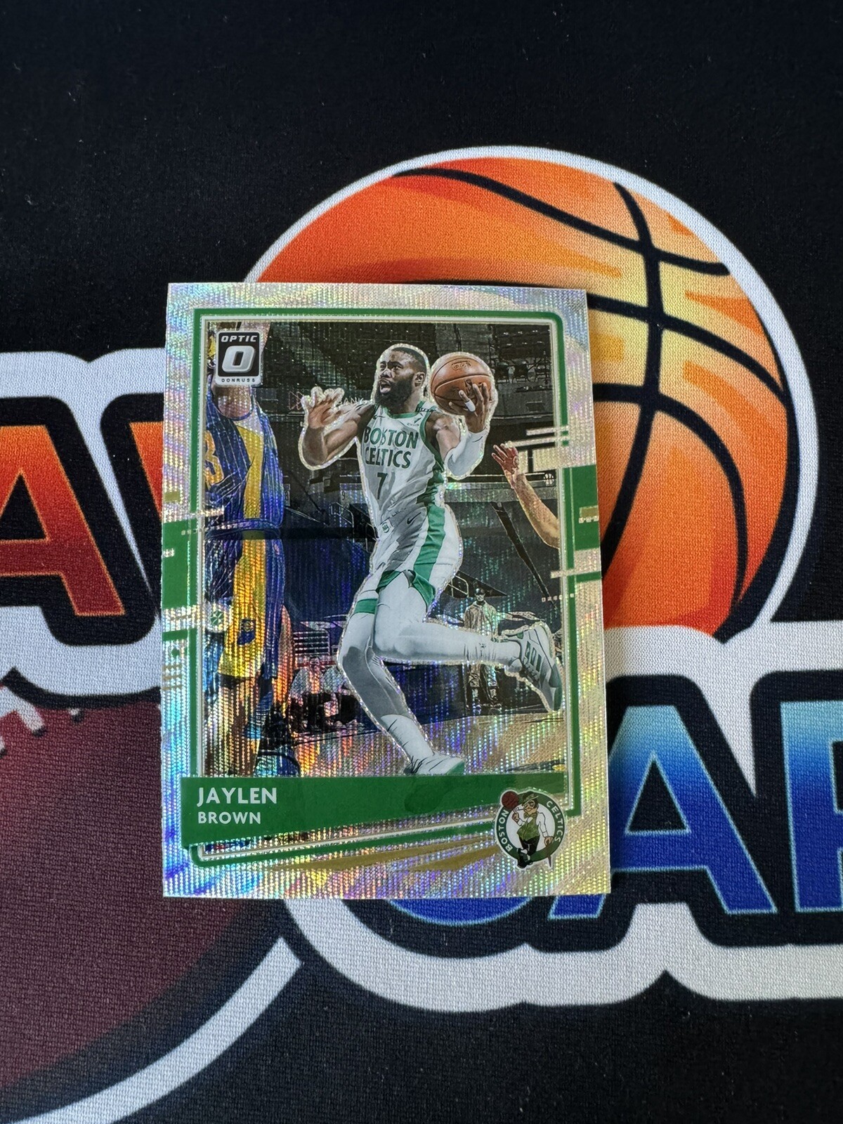 2020-21 Donruss Optic Jaylen Brown Silver Wave Prizm Card #127 Boston Celtics