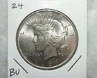 1924-P Peace Silver Dollar Silver Coin BU Condition Collectors Coin