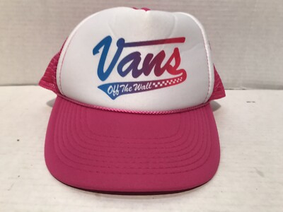 Pink Vans Trucker Style SnapBack Hat Cap Skater