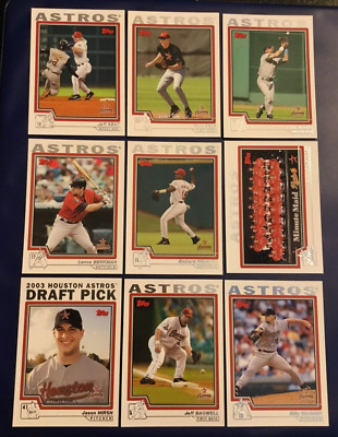 2004 Topps HOUSTON ASTROS Complete Team Set 23 CLEMENS, HIDALGO
