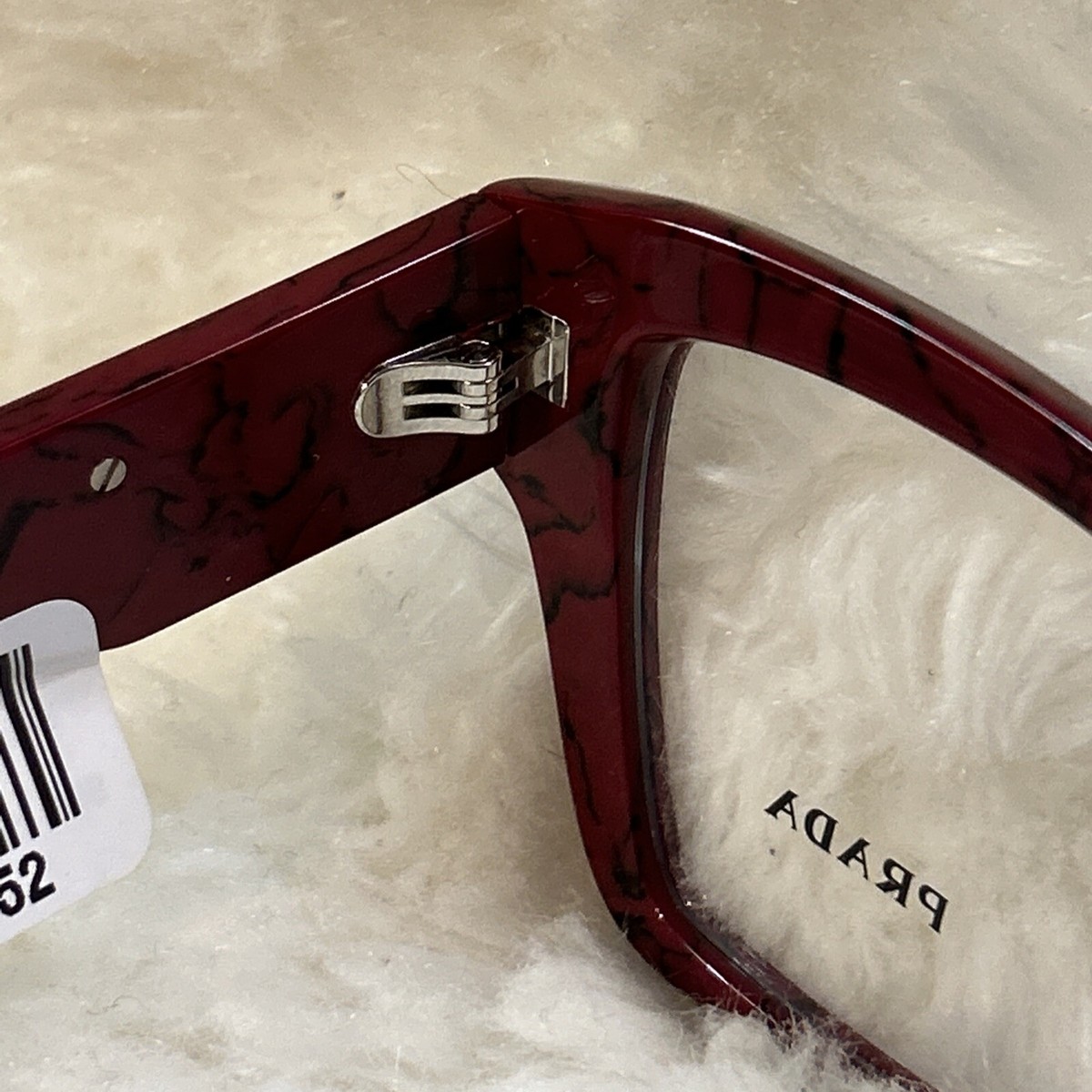 ? PRADA PRO9ZV Etruscan Marble Red Eyeglasses Frames 100% AUTHENTIC s-l1200.png main image 4