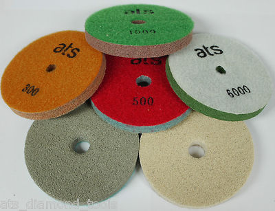 Quarz Engineered Stone starre Diamant Polierschwamm Pads 100 mm