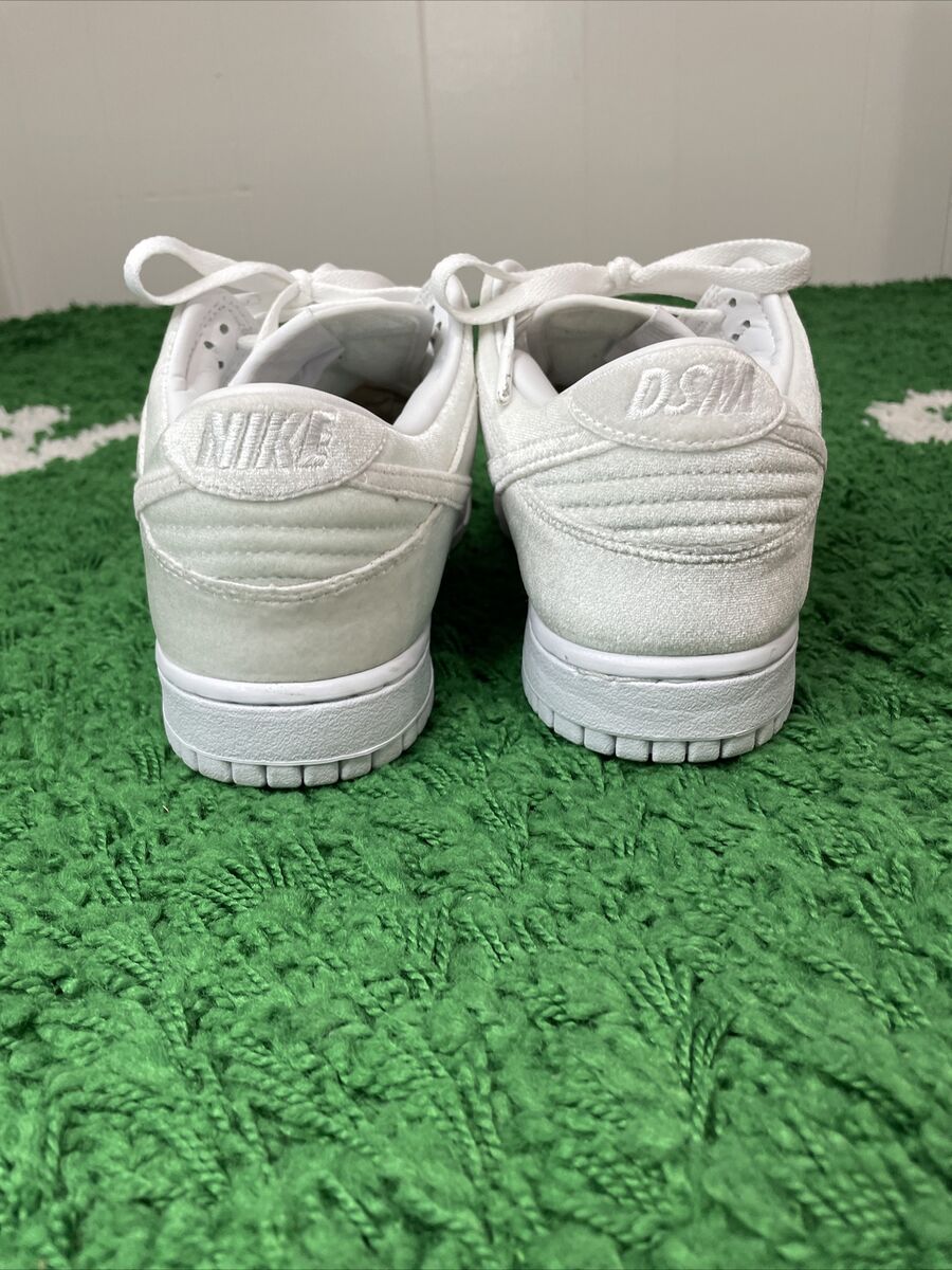 Size 9.5- Nike Dunk Low x Dover Street Market White Velvet Size 9.5- Nike Dunk Low x Dover Street Market White Velvet