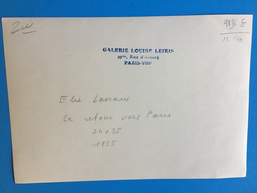 Art Photograph Of Elie Lascaux Painting Louise Leiris Gallery 1935 Paris - Picture 4 of 6