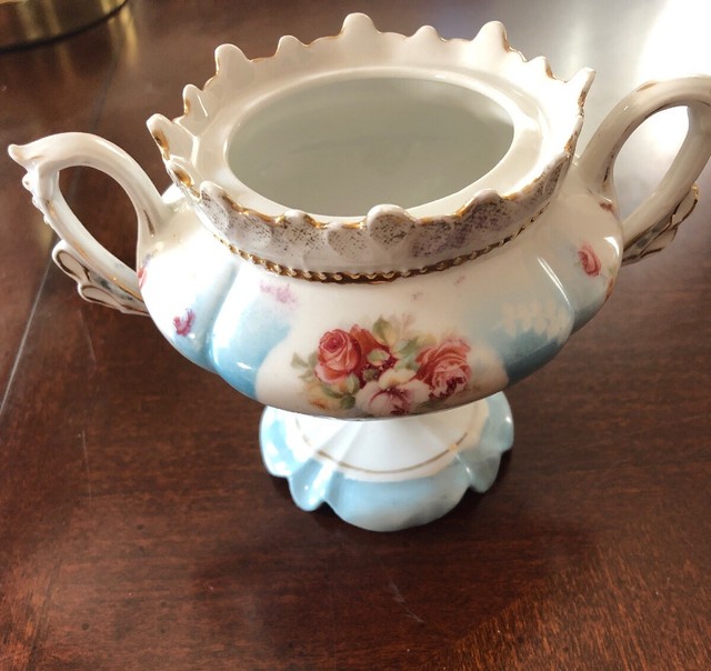 RS Prussia Covered Sugar Bowl Vintage Fancy Sugar Bowl eBay