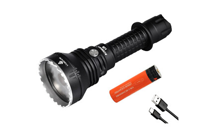 Acebeam L19 GREEN LED Flashlight 1650 Lumesn 1300 meter throw w/ 21700 Battery