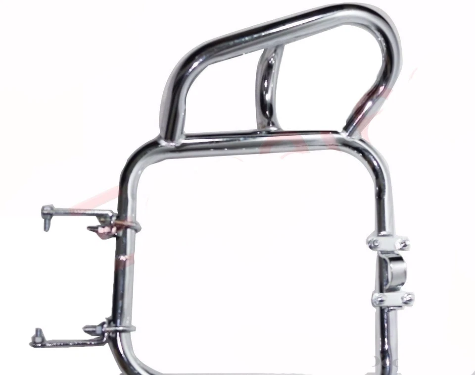 Nuevo protector de pierna cromado de acero de alta resistencia barra de choque Jawa motocicletas S2u Foto 3 de 4