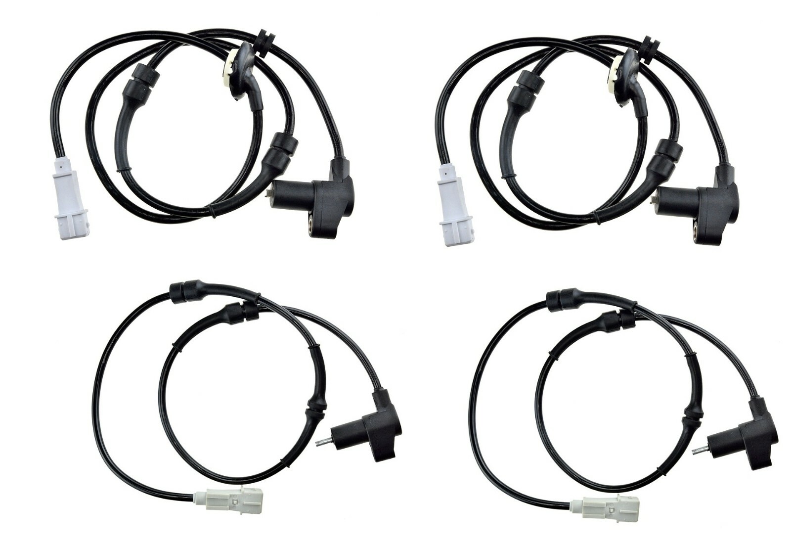 4x Abs Sensor Front Rear Left and Right Fits for Peugeot 406 1995-2004