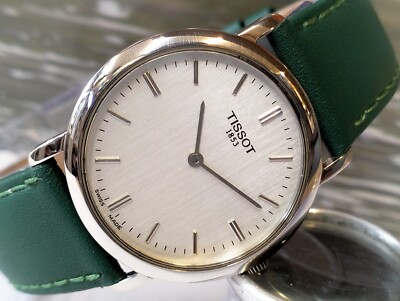 TISSOT QUARTZ SILVER DIAL TKM-JA SWISS MEN'S FULL WORKING