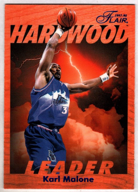 Karl Malone 1997-98 Flair Hardwood Leaders #27