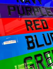 1x 3D Gel Custom Name Coloured Numberplate Bedroom, Showplate, Signs -ANY COLOUR