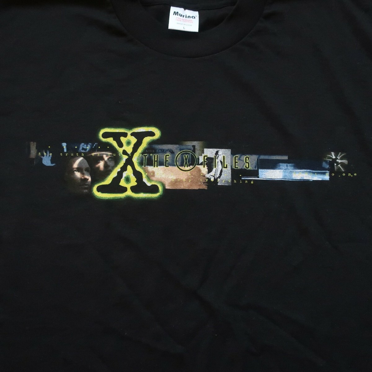 Vintage New 90s Fox X-Files TV Promo Shirt L Made in USA Tshirt
