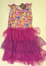 NEW w/ TAGS Matilda Jane Pink Tulle Dress Girls Size 12 Floral Sleeveless Purple