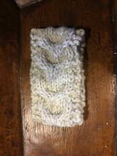 Horseshoe Cabled Hand Knit Headband