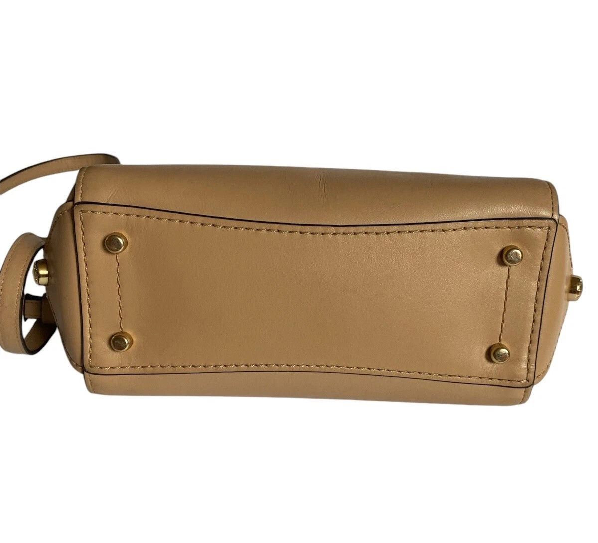 Coach Grace Bag 20 borsa borsa a tracolla in vera pelle beige