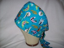 Men/Women Surgical Scrub Cap Lined Graffiti 100 Cotton