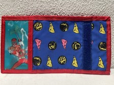Vintage Avon 1994 Mighty Morphin Power Rangers Lenticular Wallet Red Clean Z2