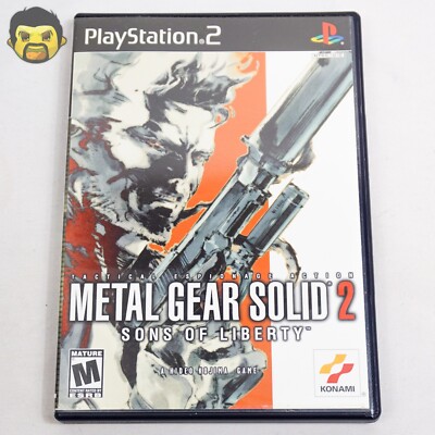Metal Gear Solid 2 PS2 CIB PlayStation 2 2001 1st Print Complete with Reg Card D
