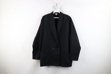 Vtg 80s Streetwear Womens 16 Knit Double Breasted Suit Coat Blazer Jacket USA