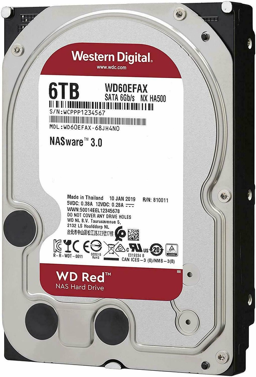 Western Digital WD Red 6TB Internal Hard Disk HDD 3.5