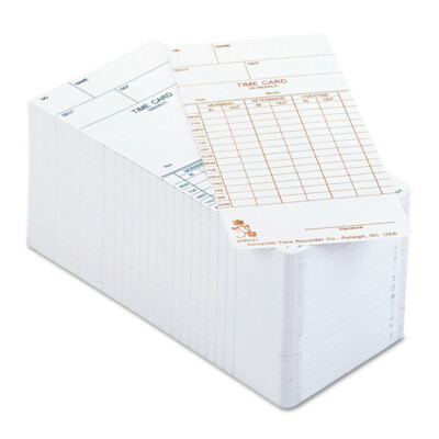 Acroprint 099110000 2-Side Time Clock Cards for Acroprint ATR120 (250/Pack) New