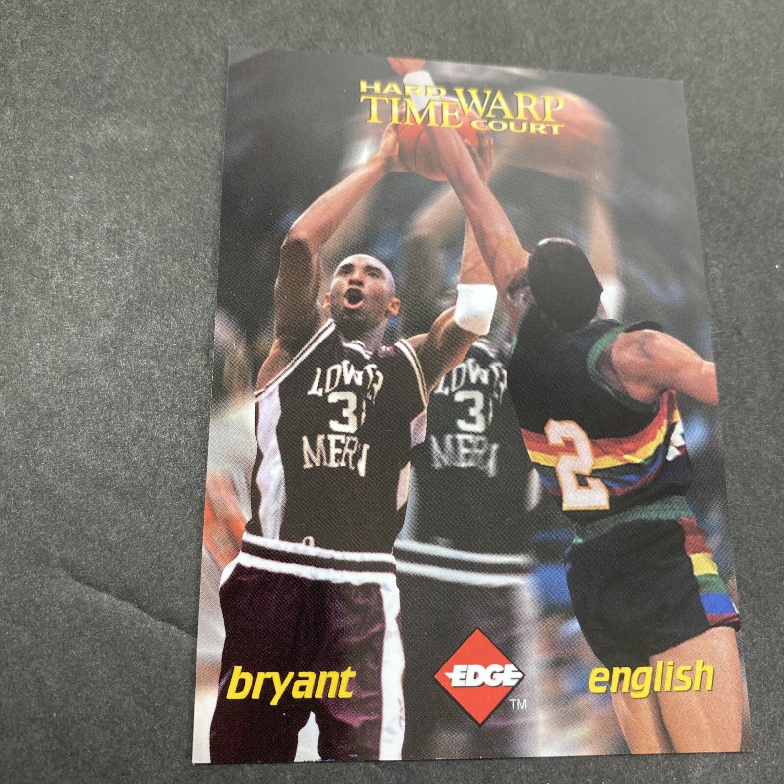 1996 Collectors Edge Kobe Bryant/English Hardcourt Time Warp Card # 09016/12000