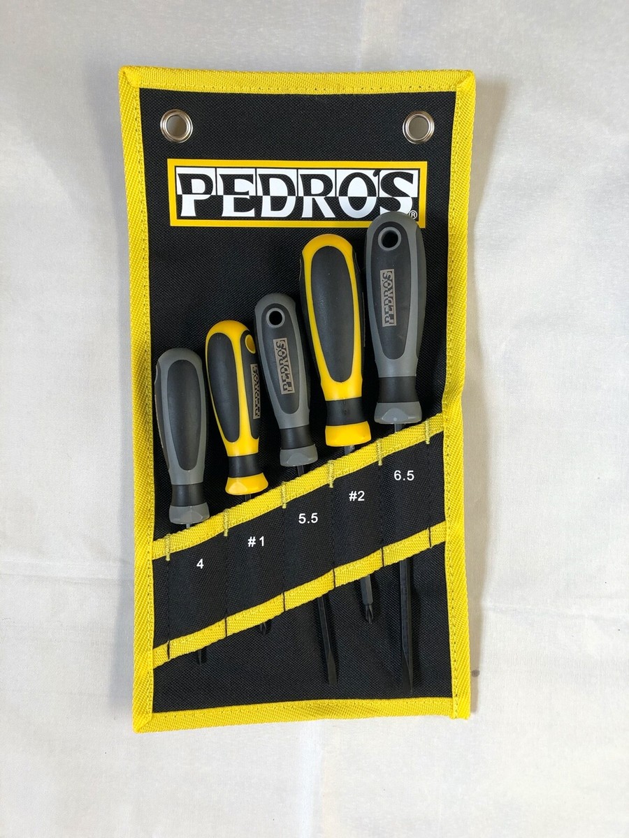 Pedros Cacciavite Set 4 ,#1,5.5,#2,6.5,5 Pezzi Bicicletta - Foto 7