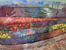 2 PC BATIK sets tonal DOTS floral Cotton FABRIC U-Pick See INFO 1/2 yd total