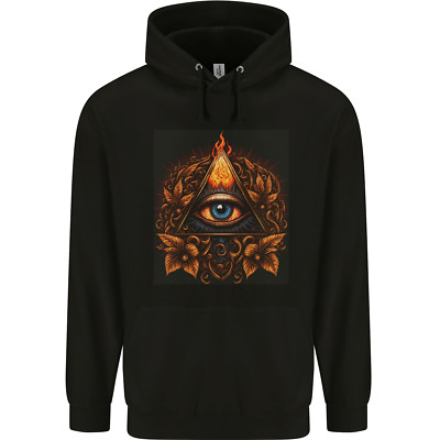 Illuminati Eye Secret Society Kult Fantasie Herren 80 % Baumwolle Hoodie