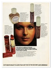 Coty Originals Cosmetics Ms. American Woman Vintage 1972 Full-Page Magazine Ad