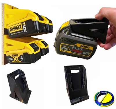 Beste Wandhalterung für Ihre DeWalt 20 V Batterien 5 Stück