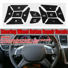 Mercedes Benz Steering Wheel Button Repair Decals Stickers Mercedes