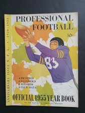 Official 1955 Year Book Of The NFL Bert Bell George Halas Paul Brown Weeb Ewbank