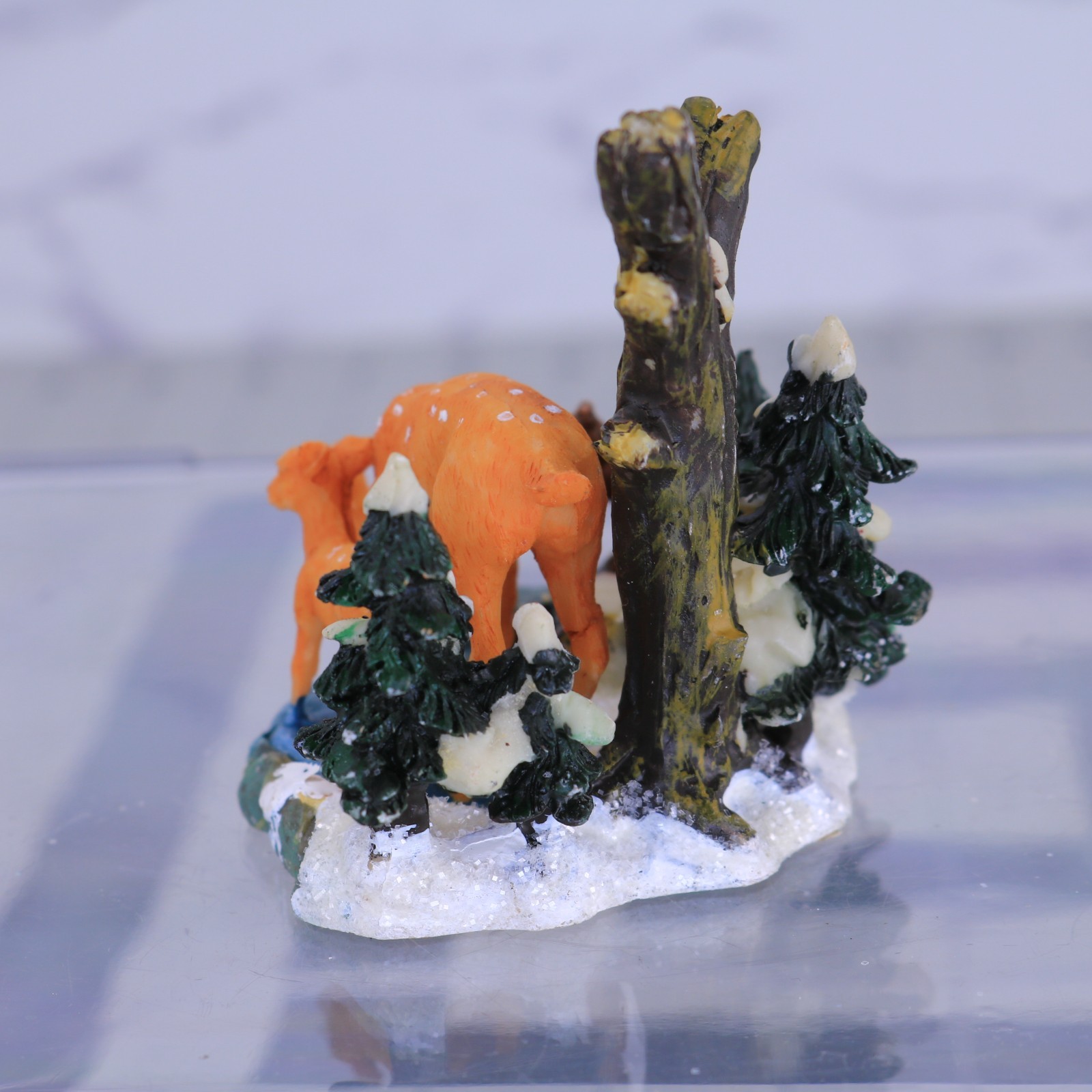 🦌 COBBLESTONE CORNERS 2002 Deer & Squirrel Wildlife Christmas Village Accessory