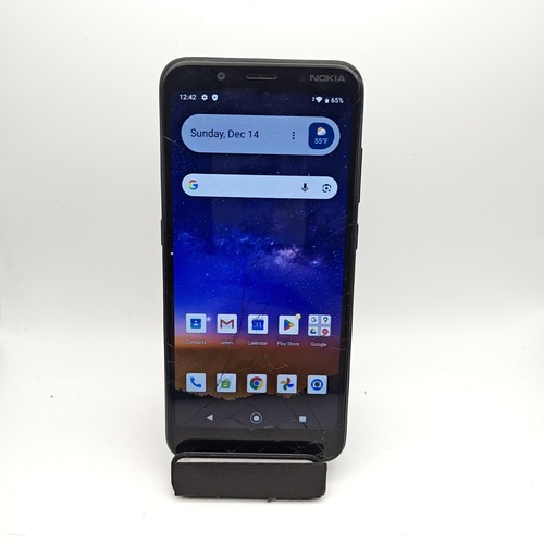 Nokia C2 Tava TA-1218 Smartphone (Cricket Unlocked) - 32GB Blue - CRACKED #2655