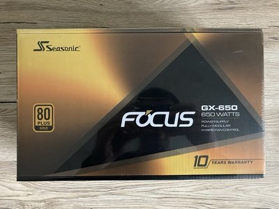 Seasonic FOCUS GX-650 80 PLUS Gold, 650W ATX PC-Netzteil - OVP versiegelt!