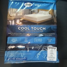 Sealy Elite Cool Touch Twin White Fitted Mattress Protector NIB 3180