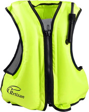 Inflatable Snorkel Vest for Adult, Travel Snorkeling Vest for Swimming, Snorkeli