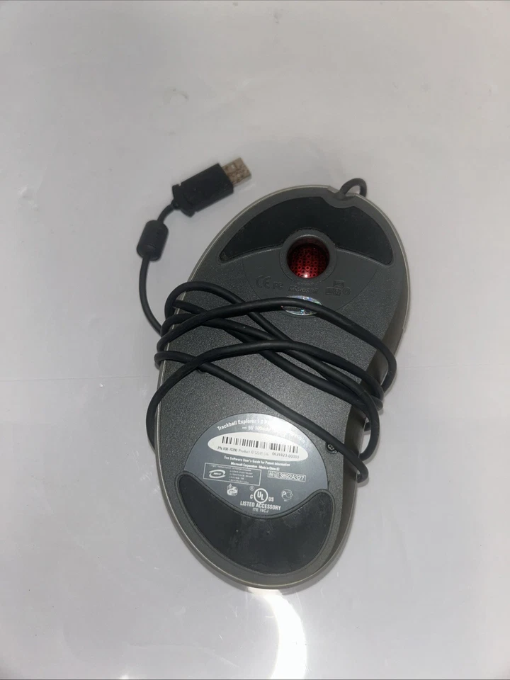 Microsoft Trackball Explorer 1.0 Mouse PS2/USB compatible X08-70390 Works! - Image 4 of 4