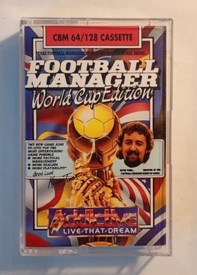 FOOTBALL MANAGER WORLD CUP EDITION - Commodore 64 C64 C128 - GETESTET & FUNKTIONSFÄHIG