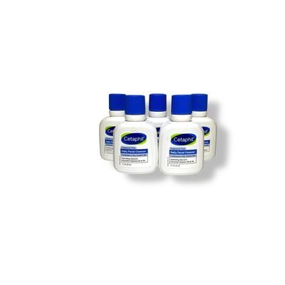 LOT 5 Cetaphil Daily Facial Cleanser COMBINATION to OILY Sensitive Skin 1oz X5
