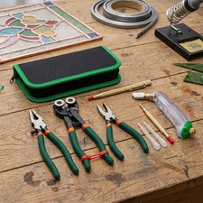Glass Cutting Tool Kit Include Glass Running Pliers, Breaker Grozer Pliers