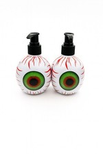 Set of 2 Halloween Hand Soap Dispensers   Creepy Eyeball Design   13 fl oz Each